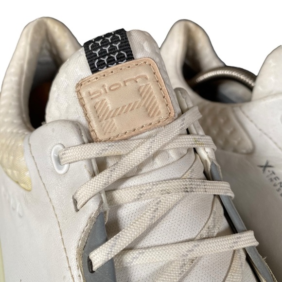 Ecco Biom H4 Hybrid GTX Golf Shoe 43 9.5 White Leather Waterproof Minimalist - Picture 3 of 12